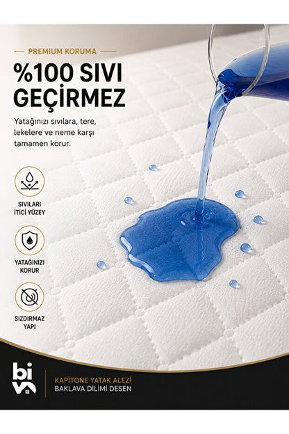 Biva Sıvı Geçirmez Lastikli Yatak Alezi