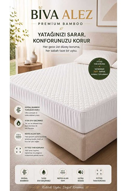 Biva Sıvı Geçirmez Lastikli Yatak Alezi