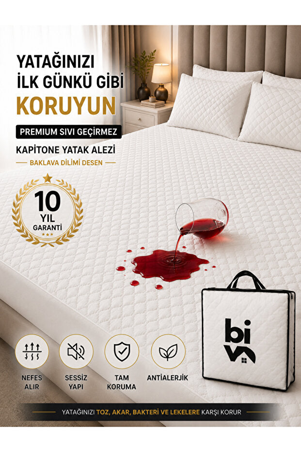 Biva Sıvı Geçirmez Lastikli Yatak Alezi