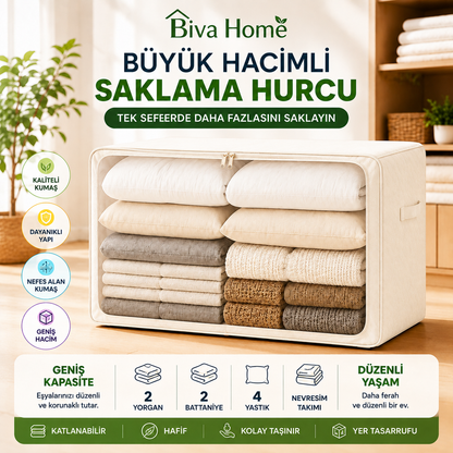 Biva Home Büyük Hacimli Saklama Hurcu