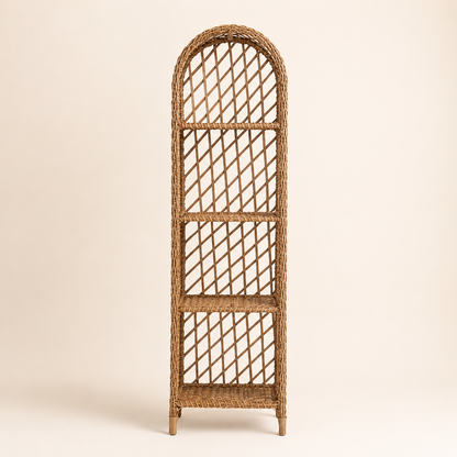 El Örgüsü Kemerli Rattan Raf